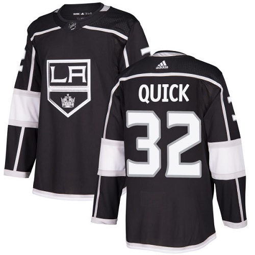 Adidas Kings #32 Jonathan Quick Black Home Authentic Stitched Youth NHL Jersey
